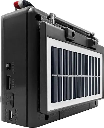 Radio Recargable con Panel Solar y Potente Reflector (Florencia)/FM/AM/Bluetooth/SW KTF-1428