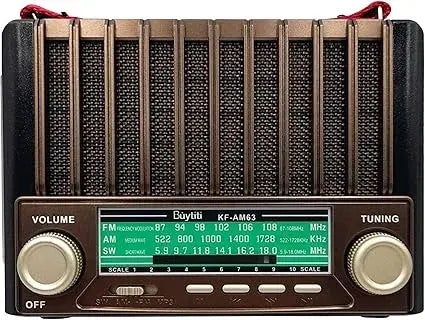 Radio Recargable con Panel Solar y Potente Reflector (Florencia)/FM/AM/Bluetooth/SW KTF-1428