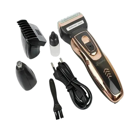 Barbera recargable 3 en 1 para cabello y barba + Depilador de nariz y oídos  - Geemy 3 en 1 tk