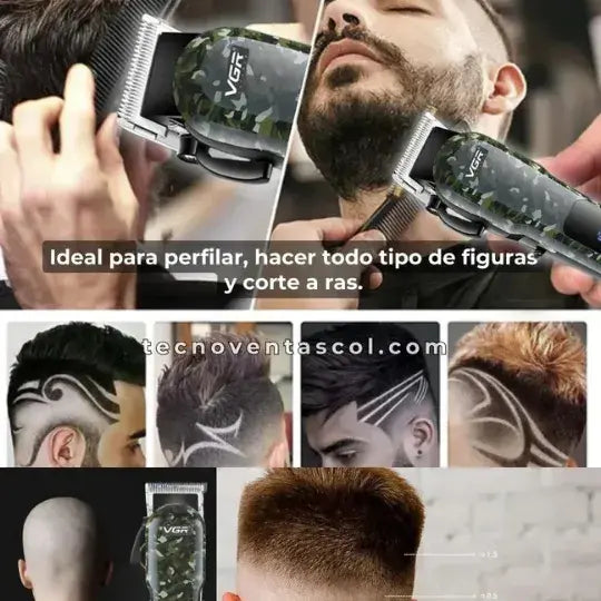 🔥 Máquina inalámbrica VGR Force Original 🔥 + GRATIS Navaja barbera🧔🏻🤯 tk