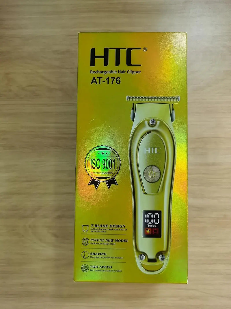 Máquina corta todo inalámbrica  Turbo GOLD  ORIGINAL con Pantalla LED uso profesional o casero HTC + Navaja de Afeitar GRATIS