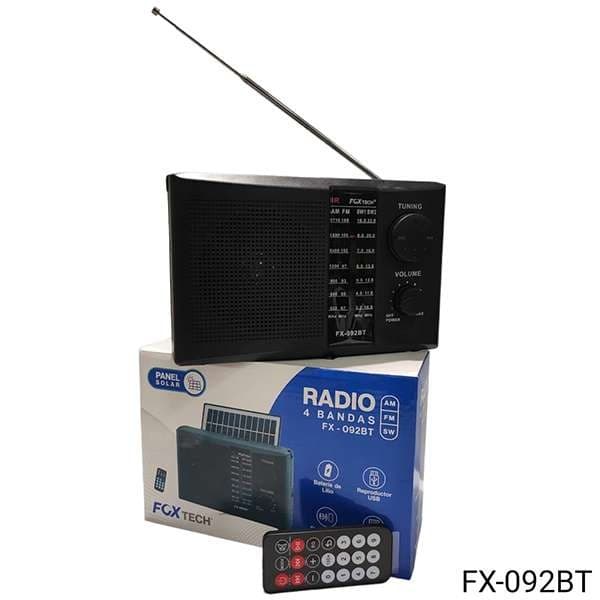 Radio premium 4 bandas con panel solar fx 091/092