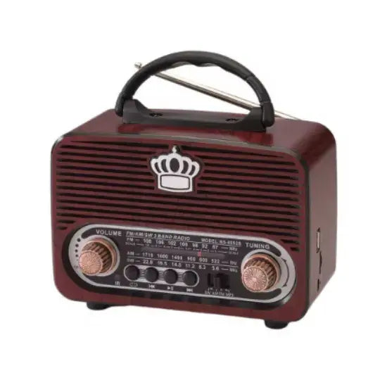 Radio Decorativo recargable /Power Bank (Carga Celulares) AM/FM/USB/SD/SW/BLUETOOTH (Radio super Clasic)