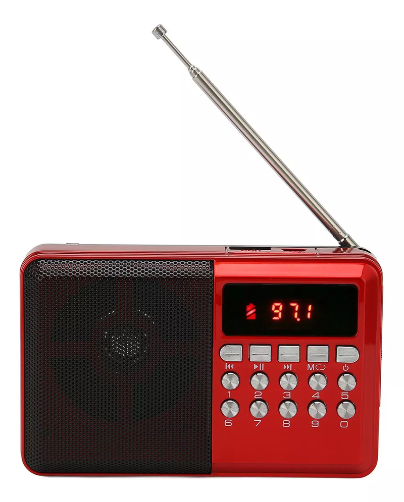 Radio Digital Multifuncional - 201/FM/ Bluetooth/MP3/ USB/SD/SW