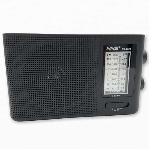 Radio New Solar Black con panel solar, Powerbank, Reflector, Bluetooth, USB, SD - Tecnoventas