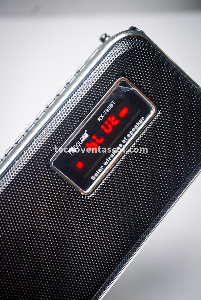 Radio viajero con Power bank, Radio FM, , Bluetooth, USB, SD, AUX, Linterna - Tecnoventas