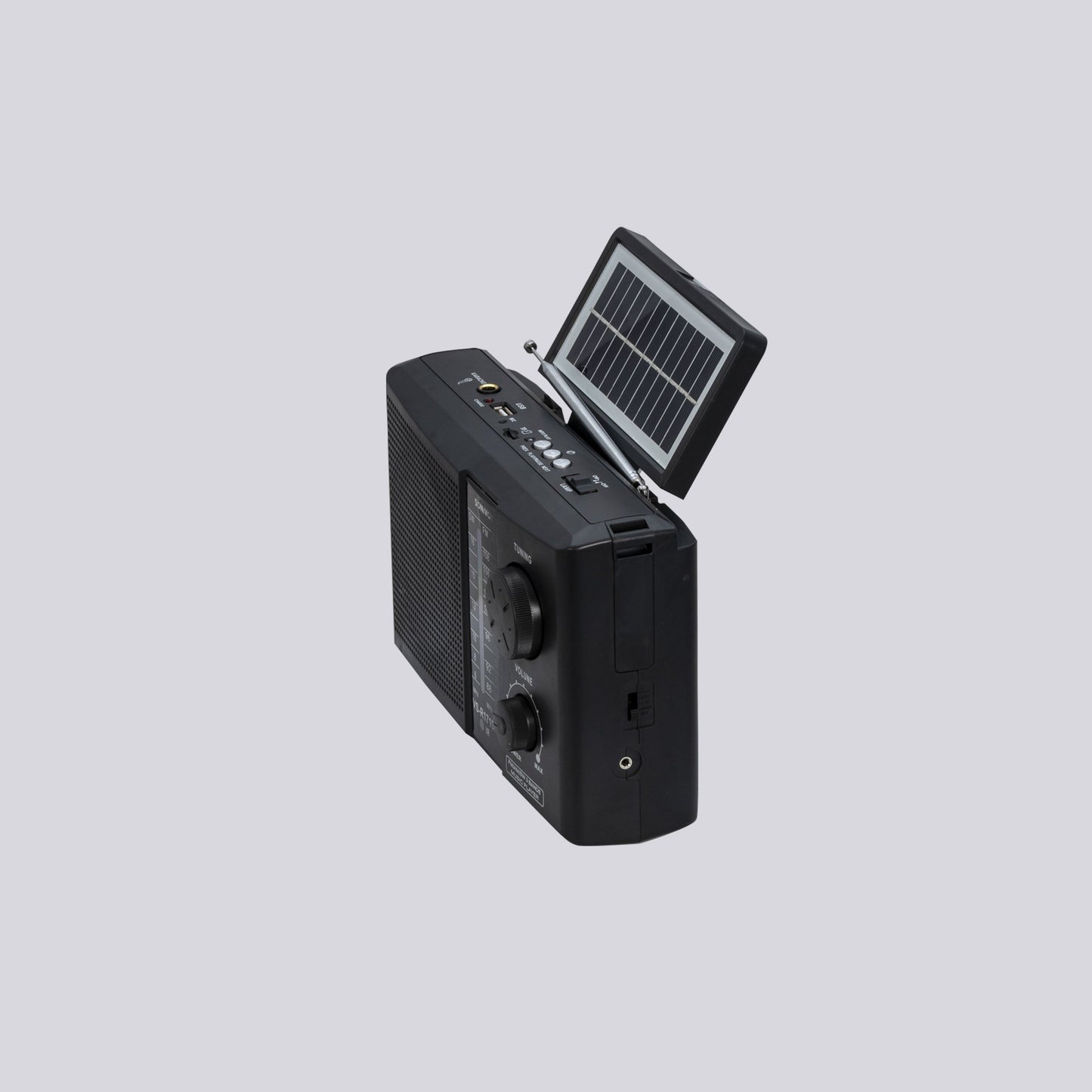 ☀️Radio solar Premium portátil con control remoto, entrada Karaoke,  carga celulares, Reflector /AM/FM/SW/ USB/MP3/Bluetooth/ audífonos tk