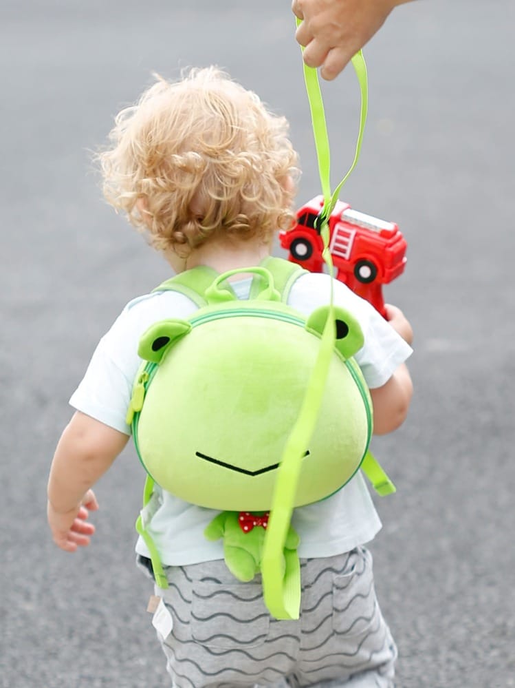 Bolso con sujetador de seguridad para niños y niñas, material PVC