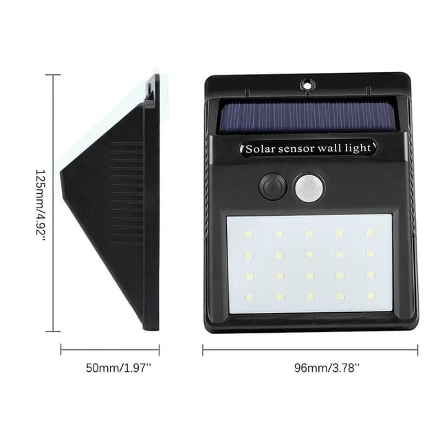 Kit 2  Lámparas solar de pared   con sensor de luz ENVÍO GRATIS