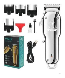 Máquina recortadora de cabello inalámbrica recargable VGR ORIGINAL- uso profesional o casero - Tecnoventas