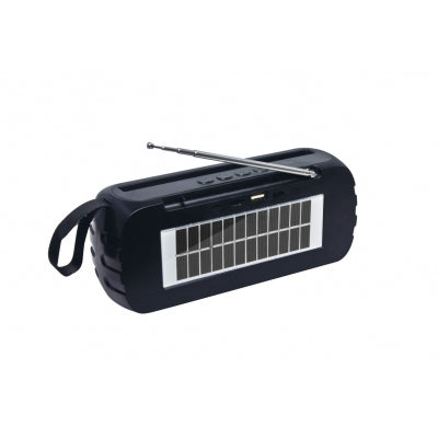 Parlante Sport carga celulares con Panel Solar/Linterna/Micrófono/FM/MP3/BLUETOOTH/ Power bank - Tecnoventas