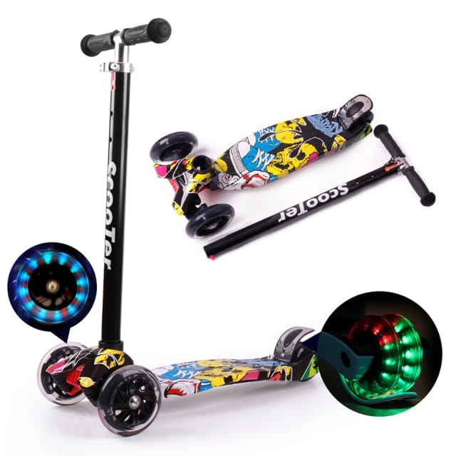 PROMOCIÓN MONOPATÍN SCOOTER ESTAMPADA PRINTS PATINETA CON LUCES EN LAS RUEDAS $159.900 ENVÍO GRATIS PAGAS AL RECIBIR - Tecnoventas