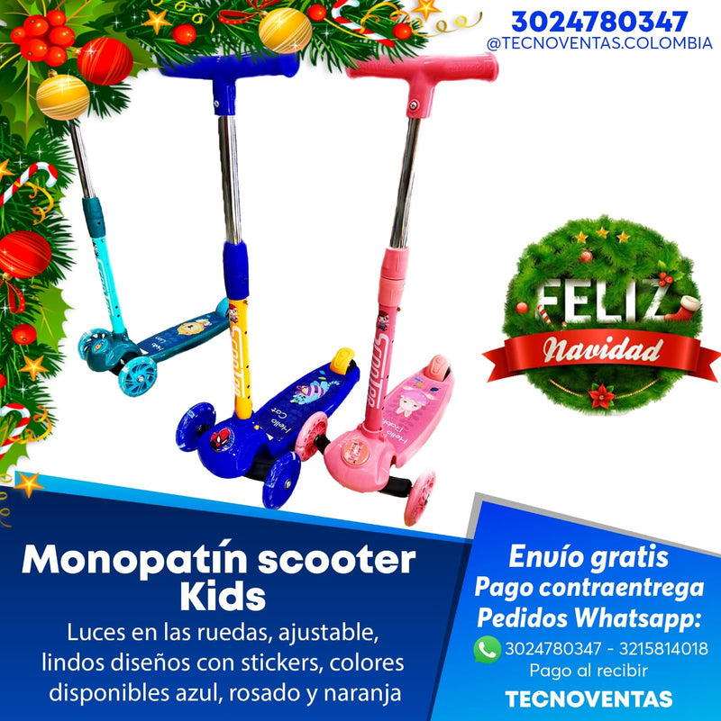 Monopatín Scooter Kids $99.900 ENVÍO GRATIS - PAGO CONTRA ENTREGA - Tecnoventas