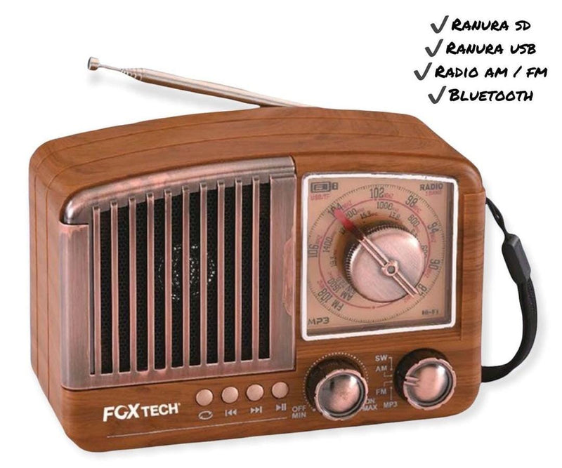 Radio GOLDEN CLASSIC Portátil AM-FM-SW con MP3 y Bluetooth SOLO POR HOY $89.999 ENVÍO GRATIS PAGO CONTRA ENTREGA - Tecnoventas