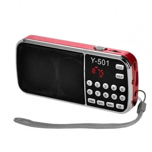 Radio Portátil de Bolsillo Digital Recargable , teclado inteligente AM-FM con MP3 ,USB y puerto para audífonos - Tecnoventas